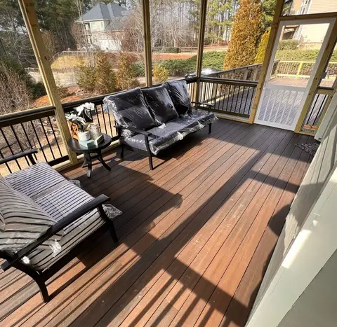 Deck construction project photograph 2