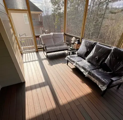 Deck construction project photograph 3