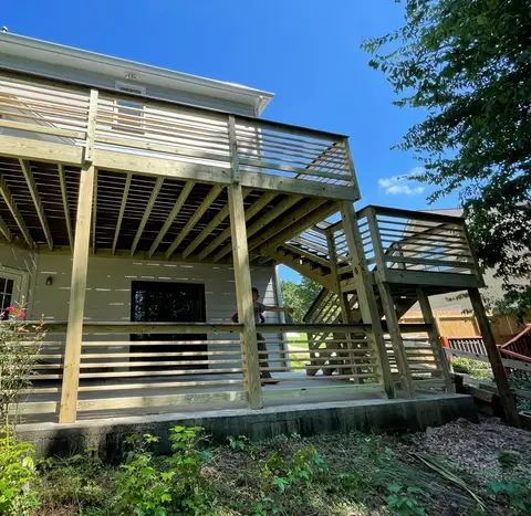 Deck construction project photograph 3