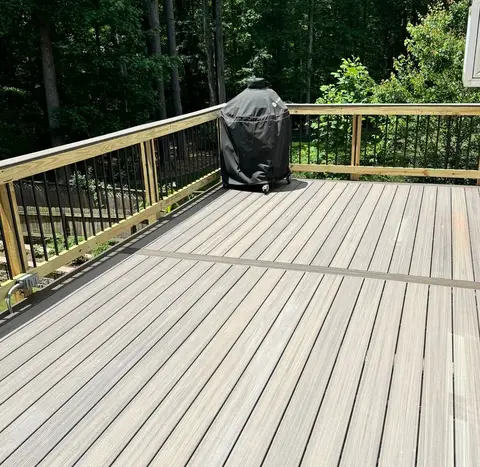 Deck construction project photograph 4