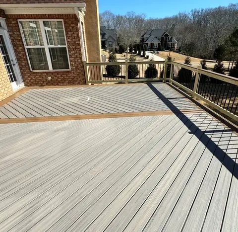 Deck construction project photograph 4