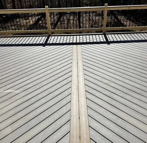 Deck construction project photograph 6