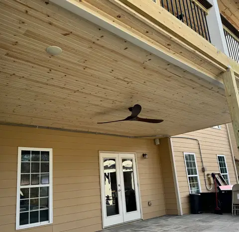 Deck construction project photograph 4